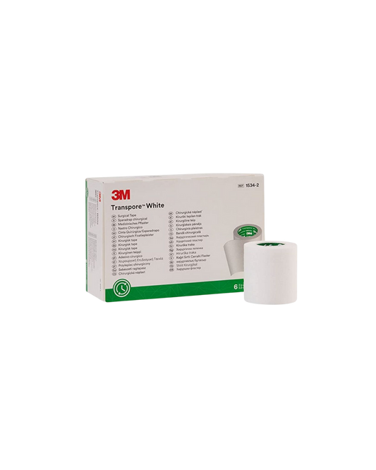 TELA ADHESIVA HIPOALERGENICA TRANSPORE 3M. 7.6 CM X 9.1 M. UNIDAD