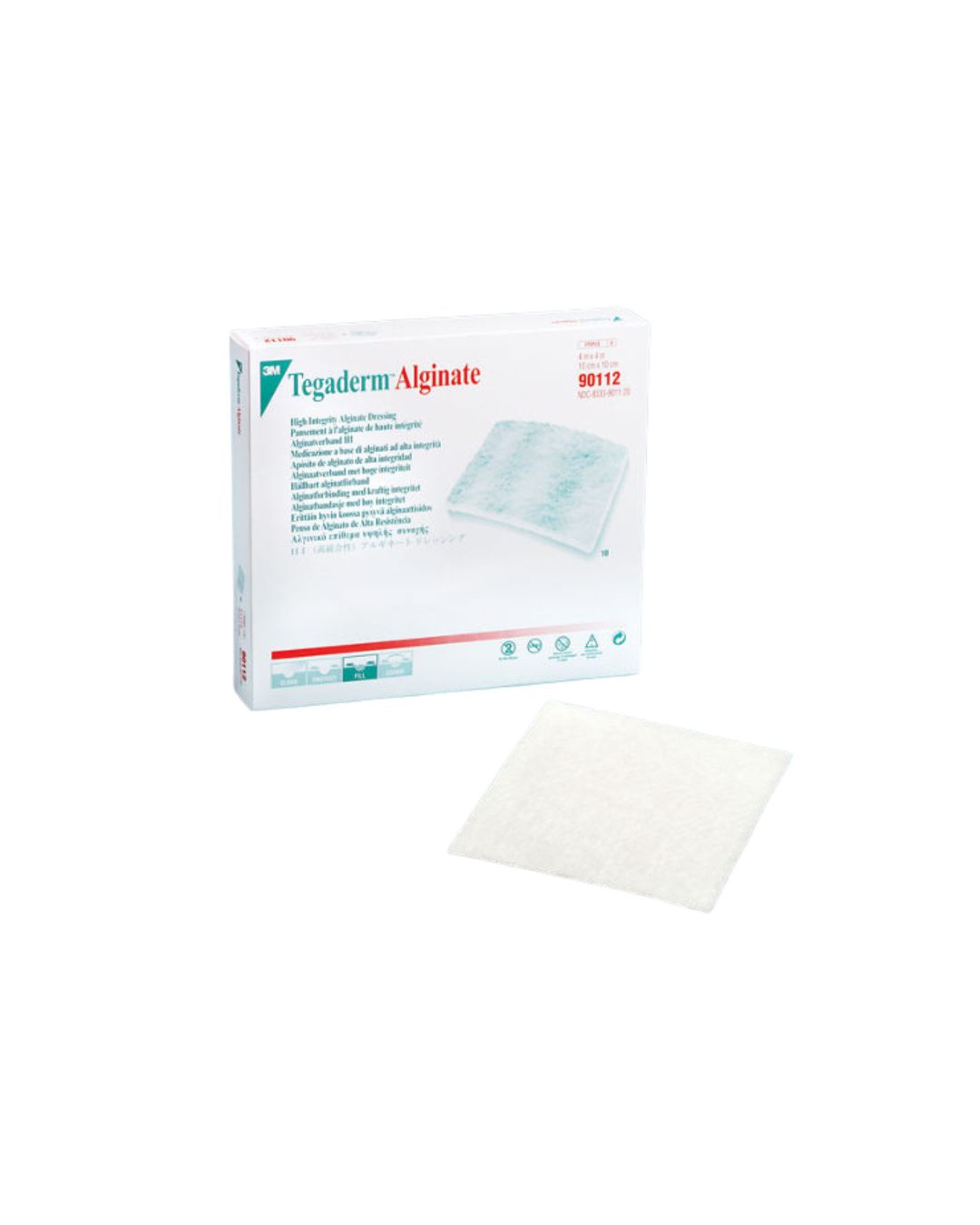 TEGADERM APÓSITO DE ALGINATO DE ALTA INTEGRIDAD 10 CM X 10 CM. 3M. UNIDAD