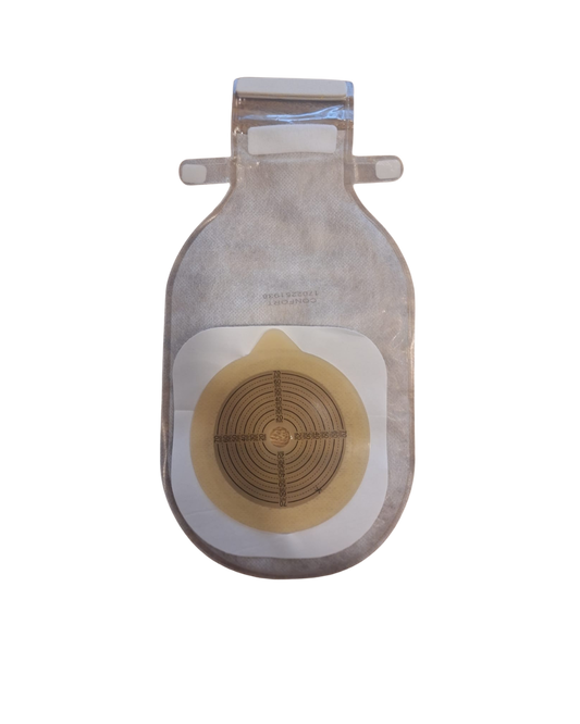 BOLSA COLOSTOMÍA 1 PIEZA 12 MM - 70 MM C/ VELCRO TRANSPARENTE