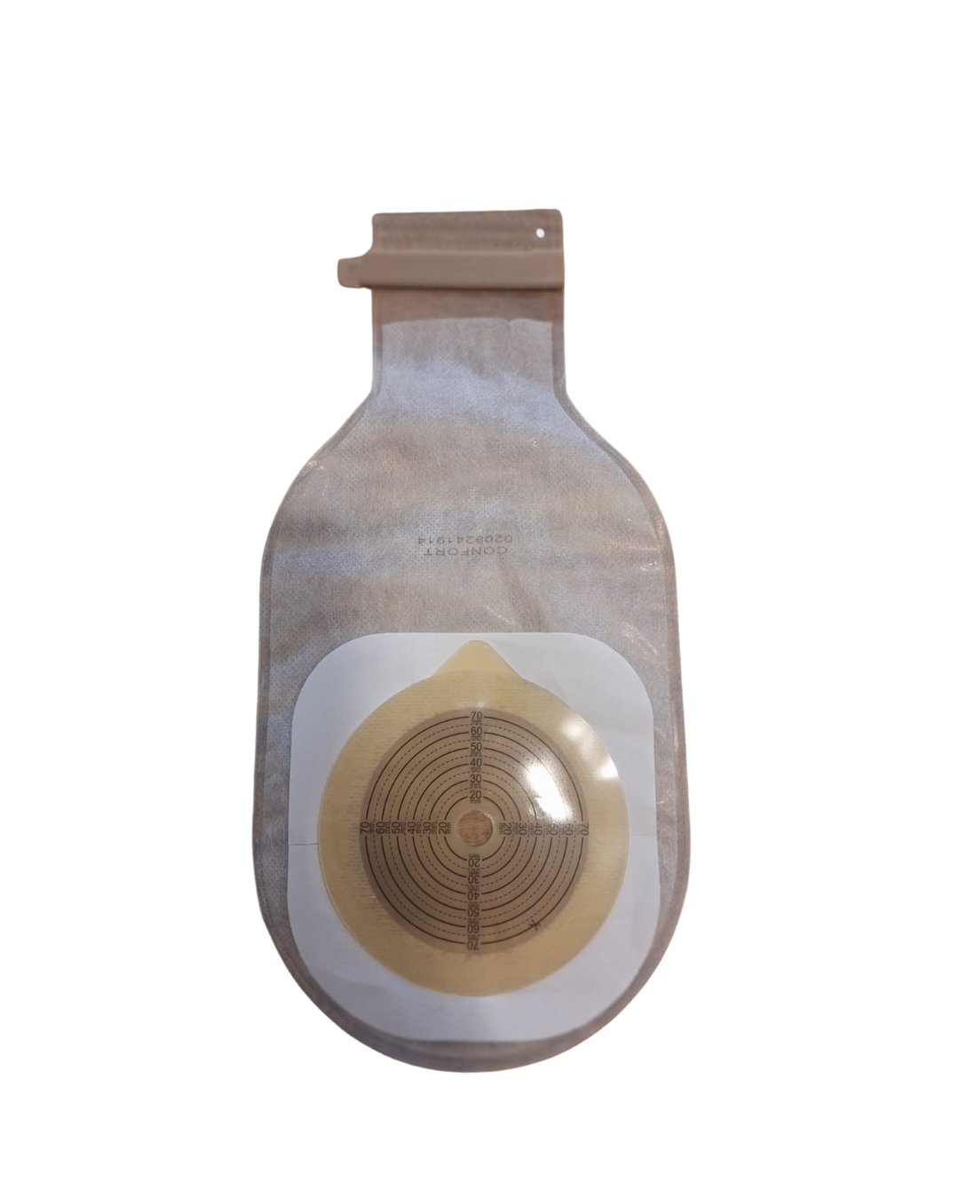 BOLSA COLOSTOMÍA 1 PIEZA 12 MM-70 MM C/CLIP TRANSPARENTE