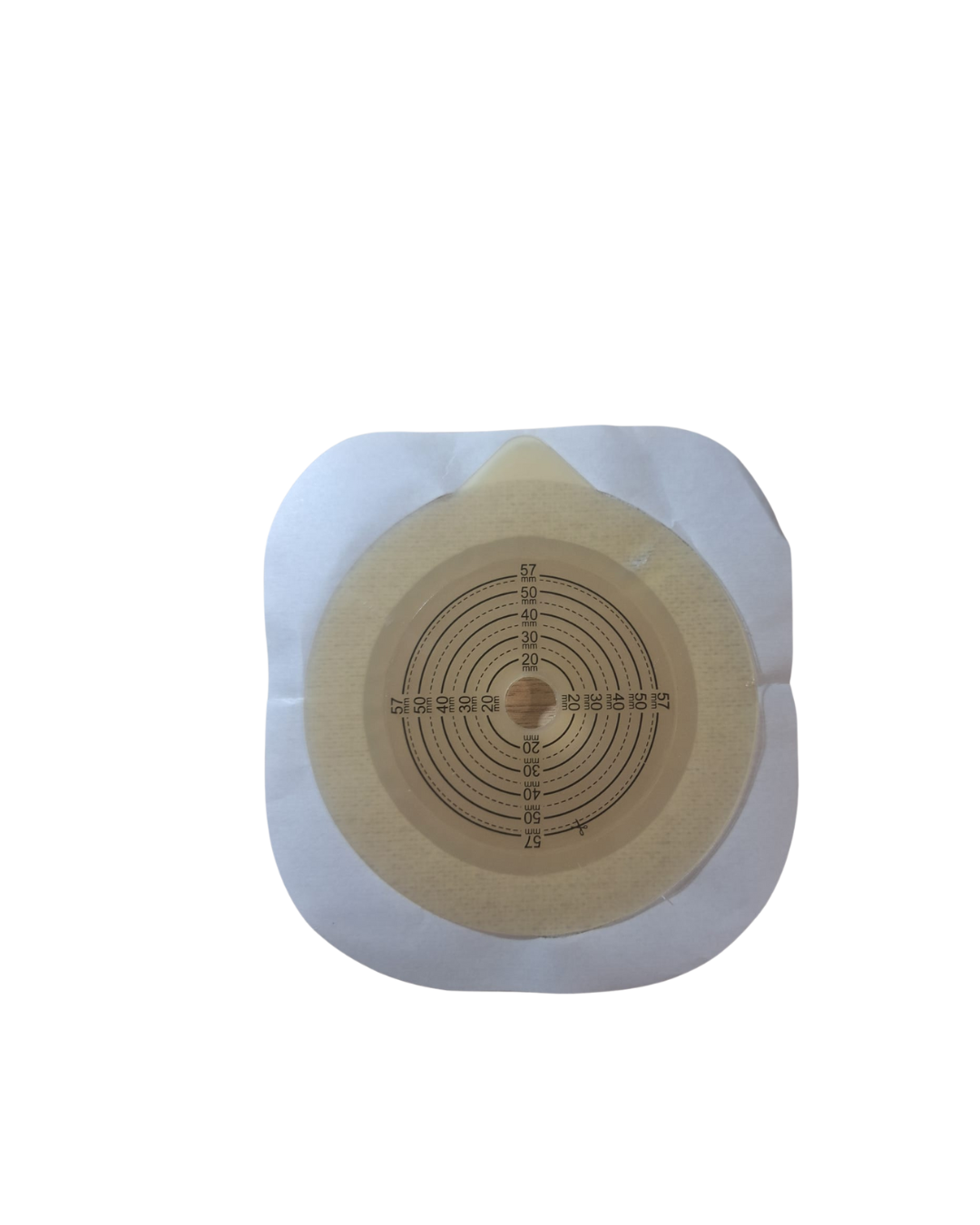 PLACA FLEXIBLE COLOSTOMÍA SISTEMA 2 PIEZAS 57 MM