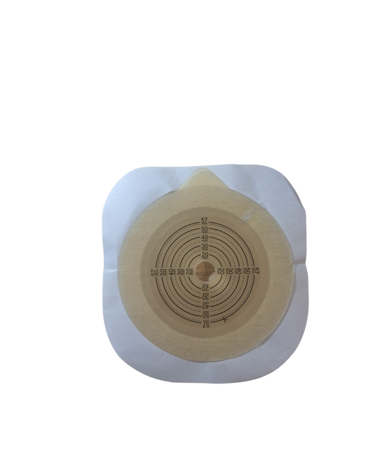PLACA FLEXIBLE COLOSTOMÍA SISTEMA 2 PIEZAS 57 MM