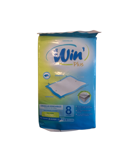 SABANILLA ADULTO 60X90 CM. WIN (8 UNIDADES)