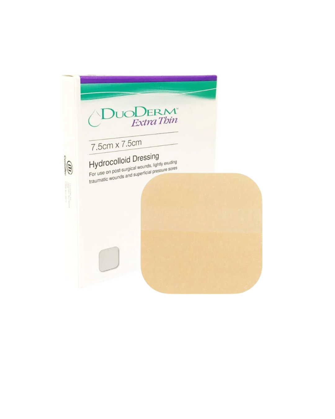DUODERM EXTRA THIN APÓSITO HIDROCOLOÍDE 7,5 X 7,5 CM CONVATEC. UNIDAD