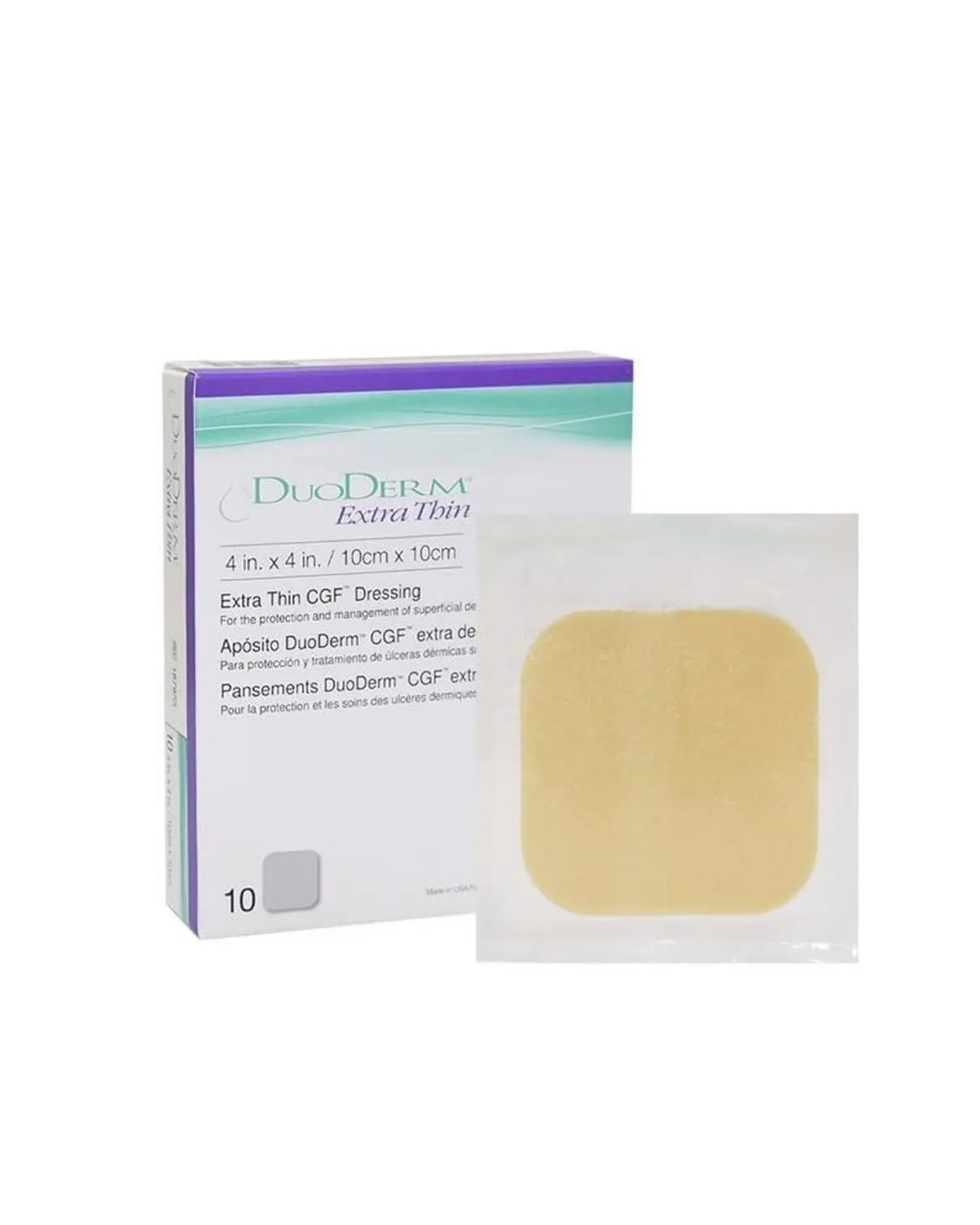 DUODERM EXTRA THIN APÓSITO HIDROCOLOÍDE 10 X 10 CM CONVATEC. UNIDAD