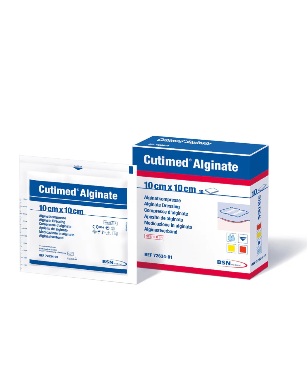 APÓSITO ALGINATO 10X10 CM. CUTIMED. UNIDAD