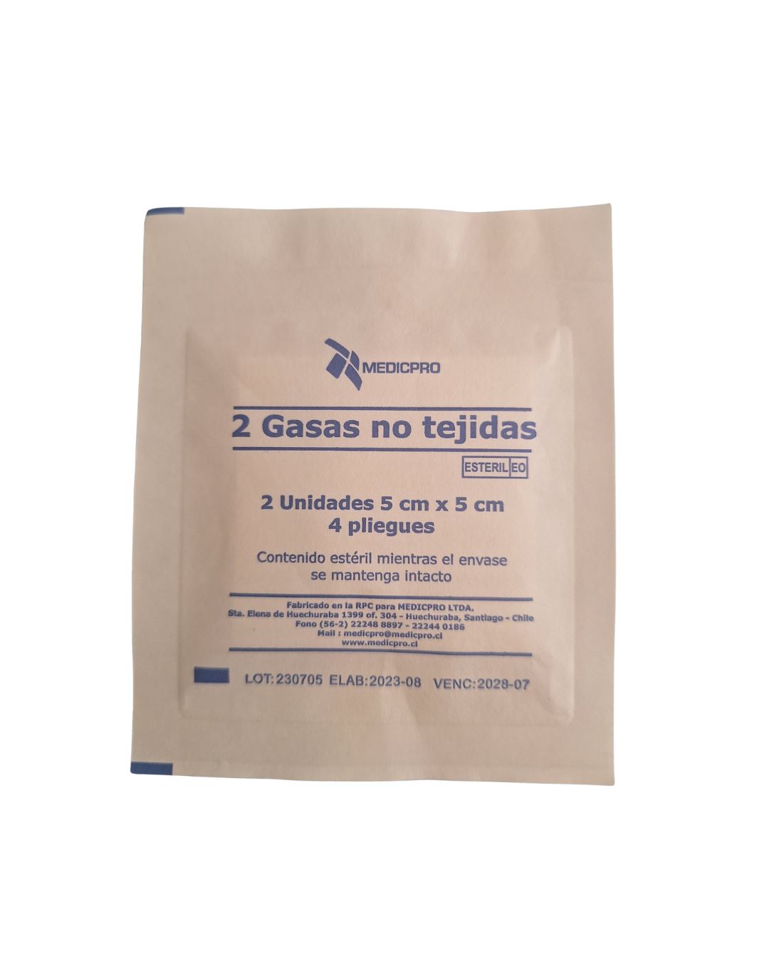 GASA NO TEJIDA 5 CM X 5 CM. UNIDAD