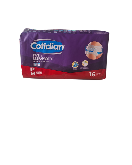 PAÑAL COTIDIAN PANTS ADULTO P/M (16 UNIDADES)